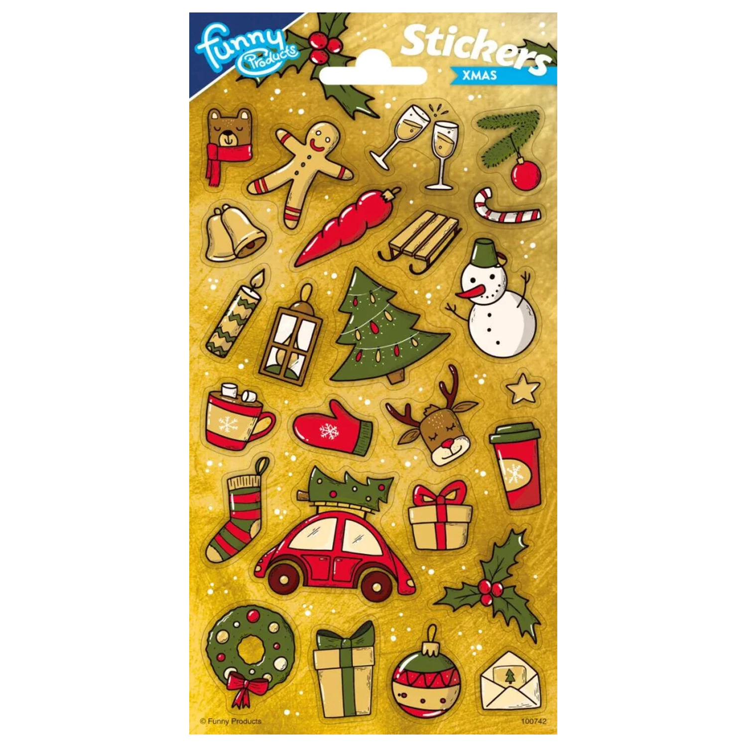 Christmas Tree Glitter Sticker product photo