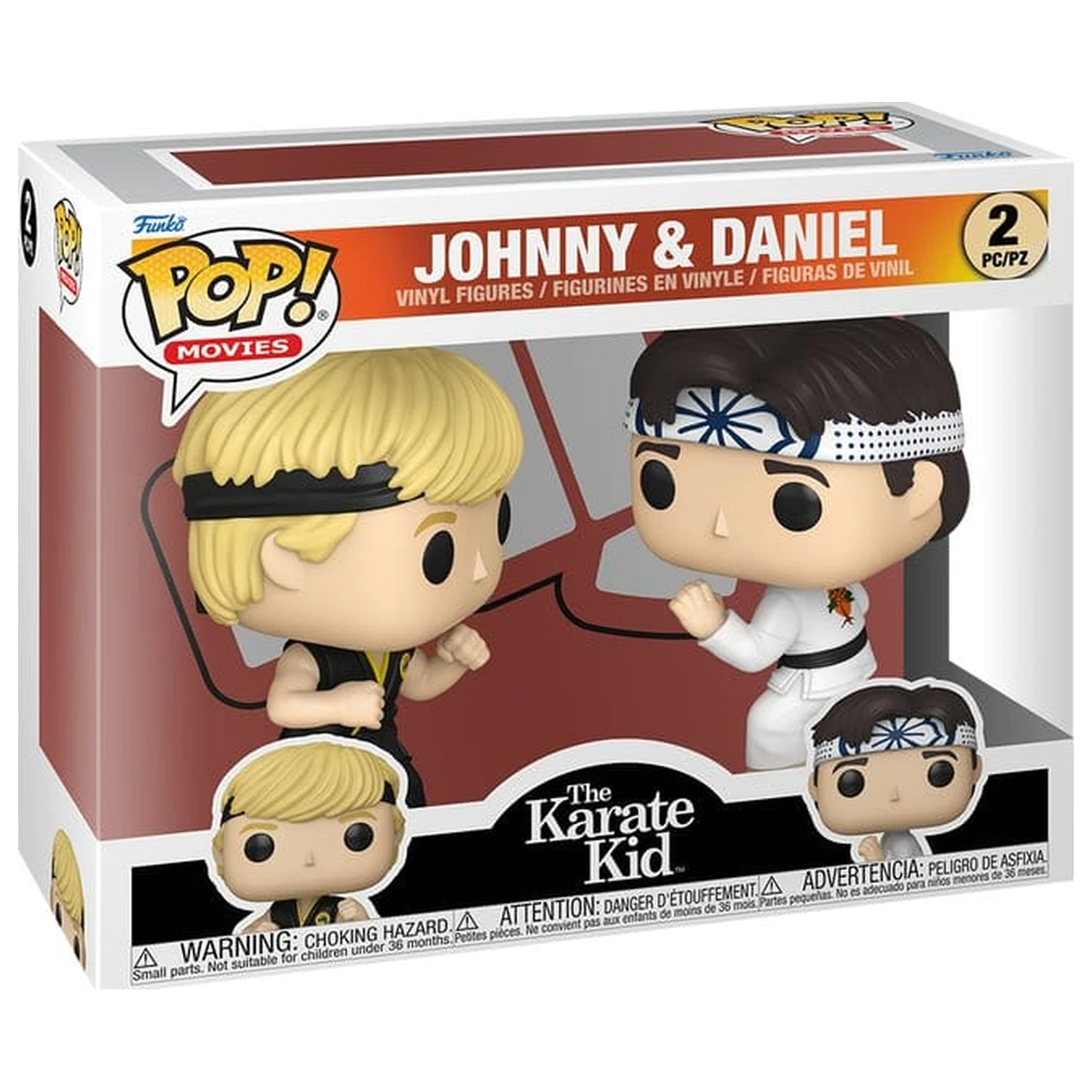 Karate Kid Funko POP! Movies Vinyl Figures 2-Pack Johnny & Daniel 9 cm product photo