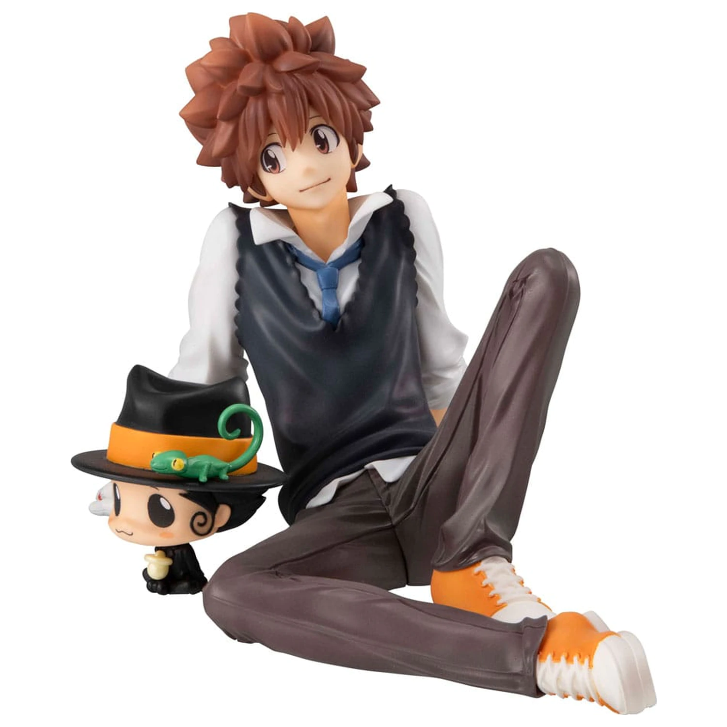 Katekyo Hitman Reborn! G.E.M. Series PVC Statue Tsuna & Reborn Palm Size 9 cm              product photo