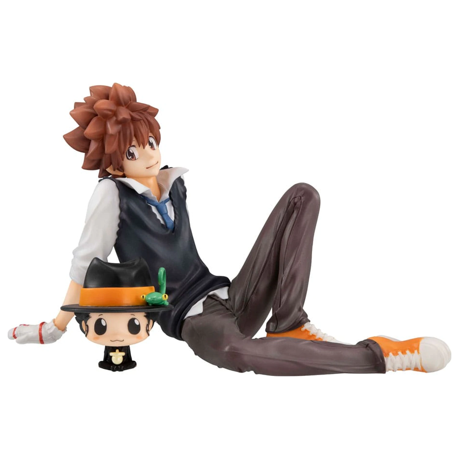 Katekyo Hitman Reborn! G.E.M. Series PVC Statue Tsuna & Reborn Palm Size 9 cm              product photo