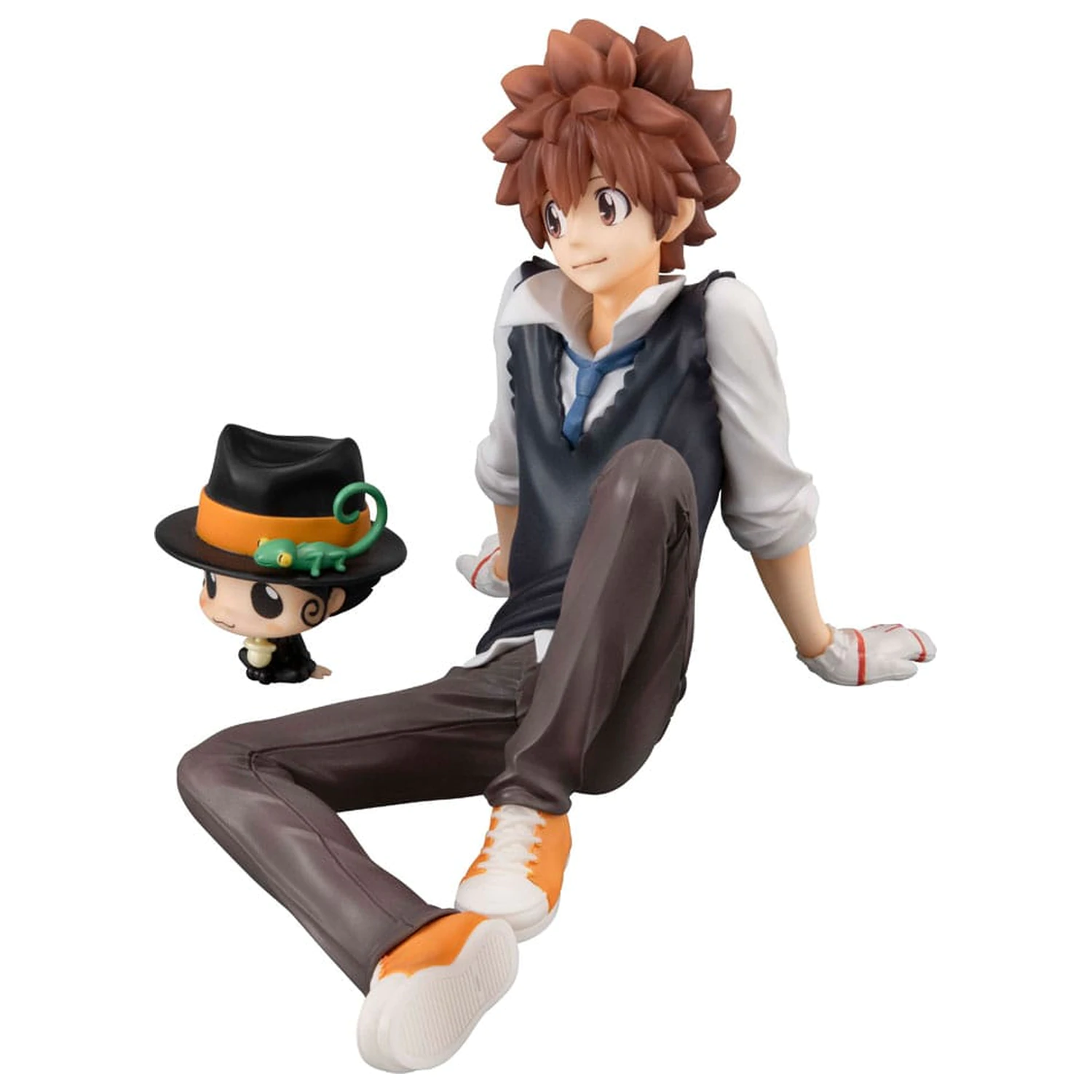 Katekyo Hitman Reborn! G.E.M. Series PVC Statue Tsuna & Reborn Palm Size 9 cm              product photo