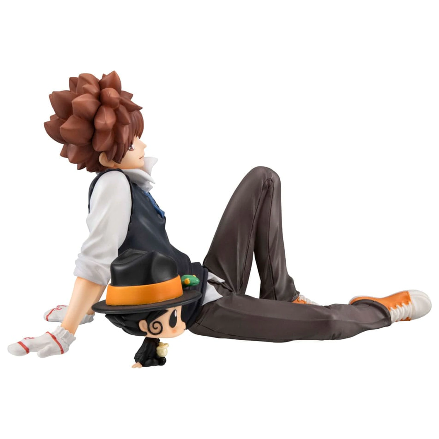 Katekyo Hitman Reborn! G.E.M. Series PVC Statue Tsuna & Reborn Palm Size 9 cm              product photo