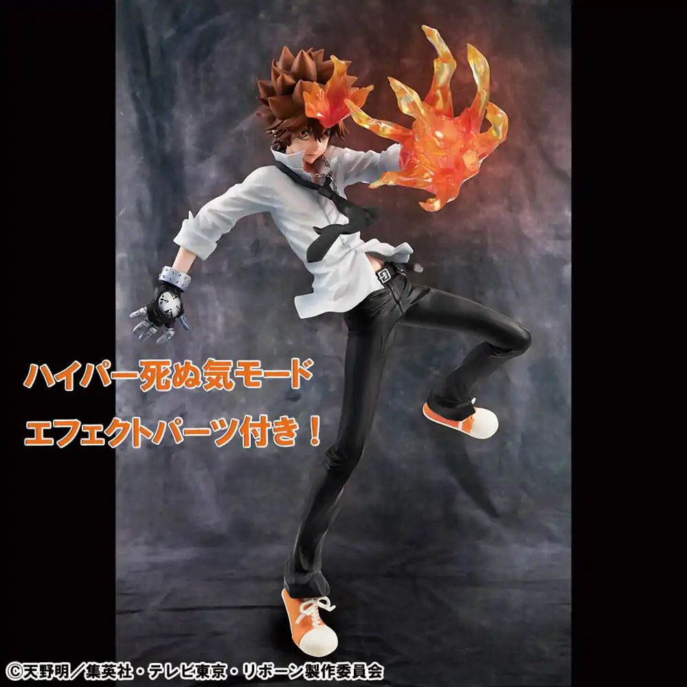 Katekyo Hitman Reborn! G.E.M. Series PVC Statue Tsunayoshi Sawada &amp; Kyoya Hibari &amp; Reborn Set 21 cm product photo