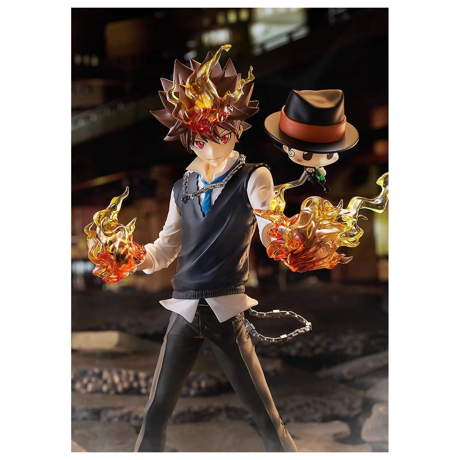 Katekyo Hitman Reborn Pop Up Parade SP PVC Figures 2-Pack Tsunayoshi Sawada & Reborn 24 cm product photo