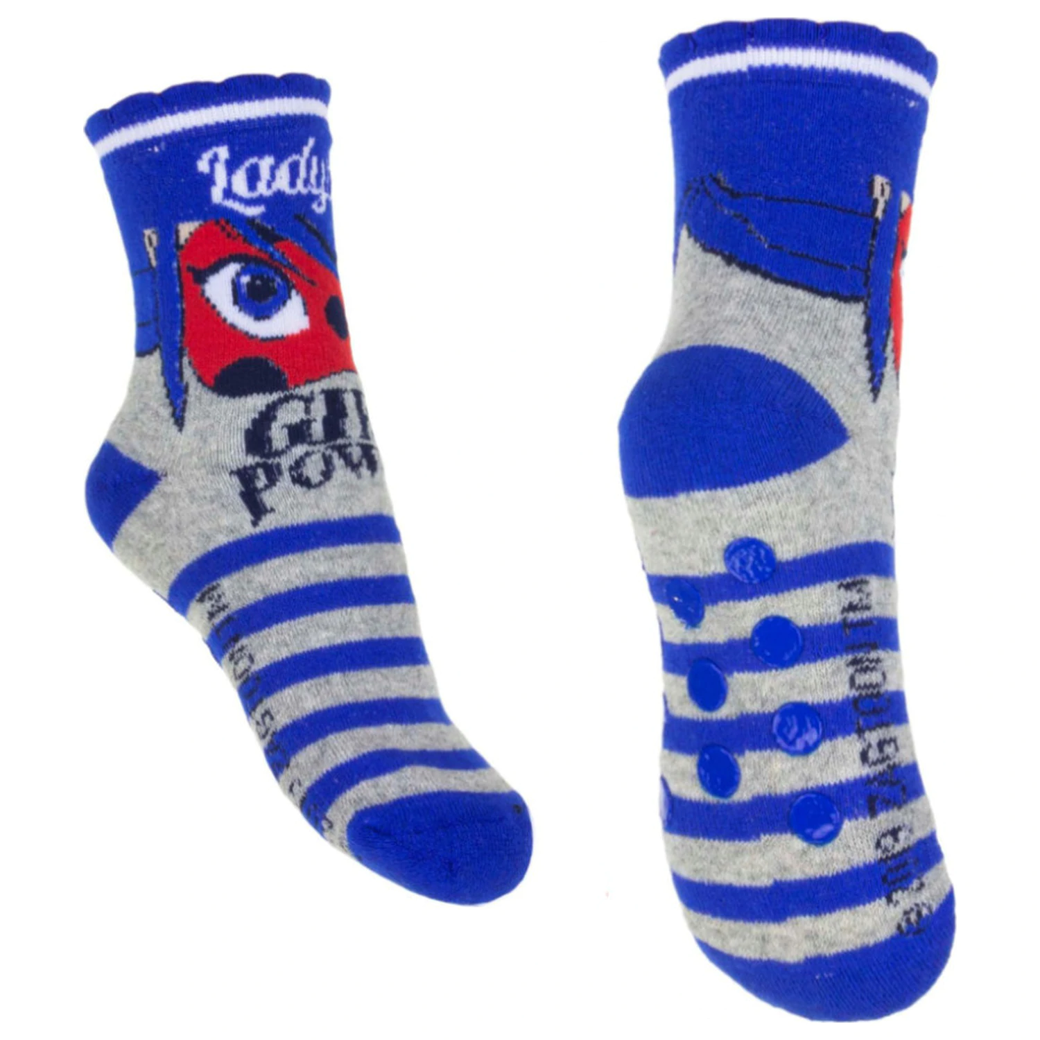 Miraculous: Tales of Ladybug & Cat Noir Adventures Girl Power Kids Thick Non-Slip Socks 31/34 product photo