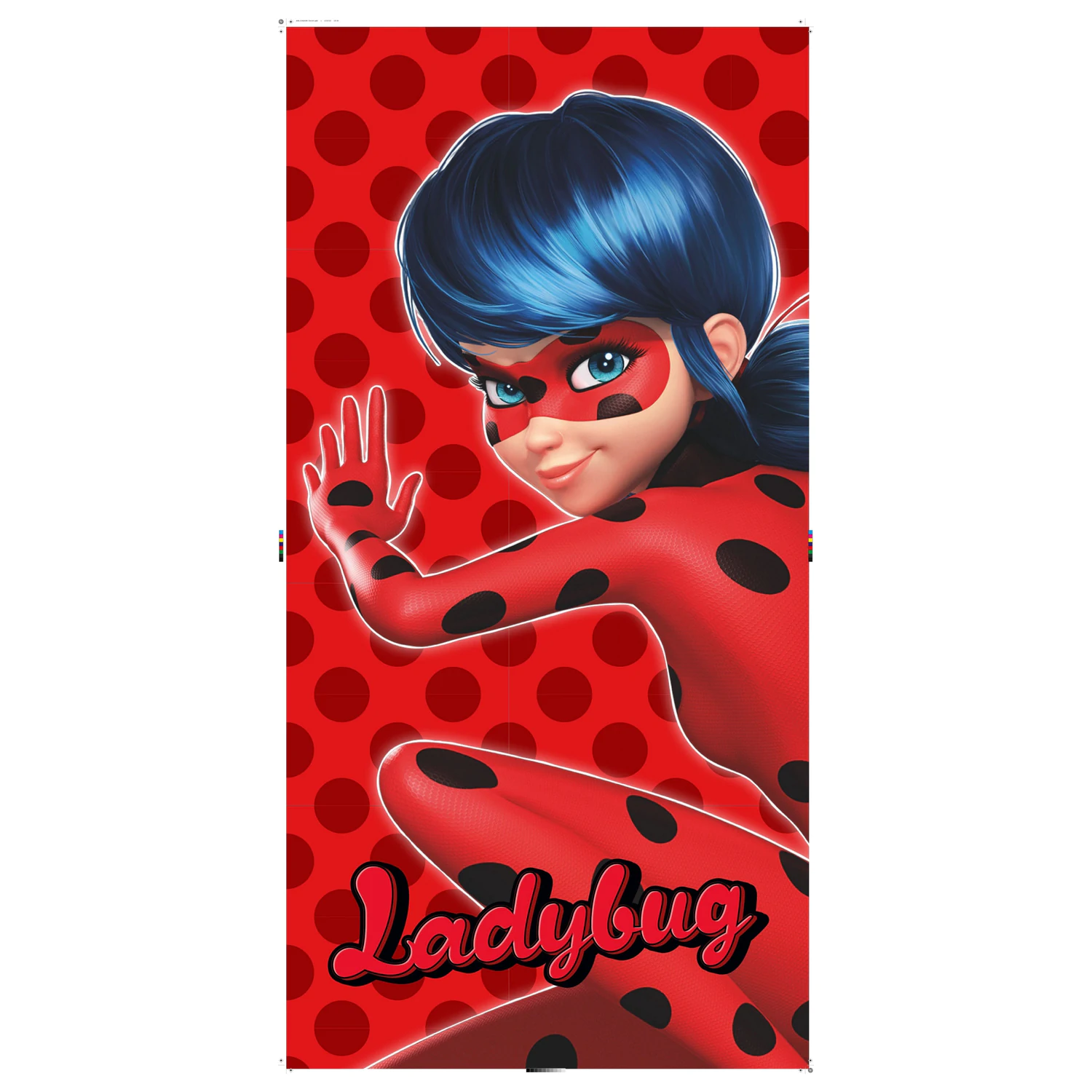 Miraculous Ladybug and Cat Noir Adventures Red Dots Towel product photo
