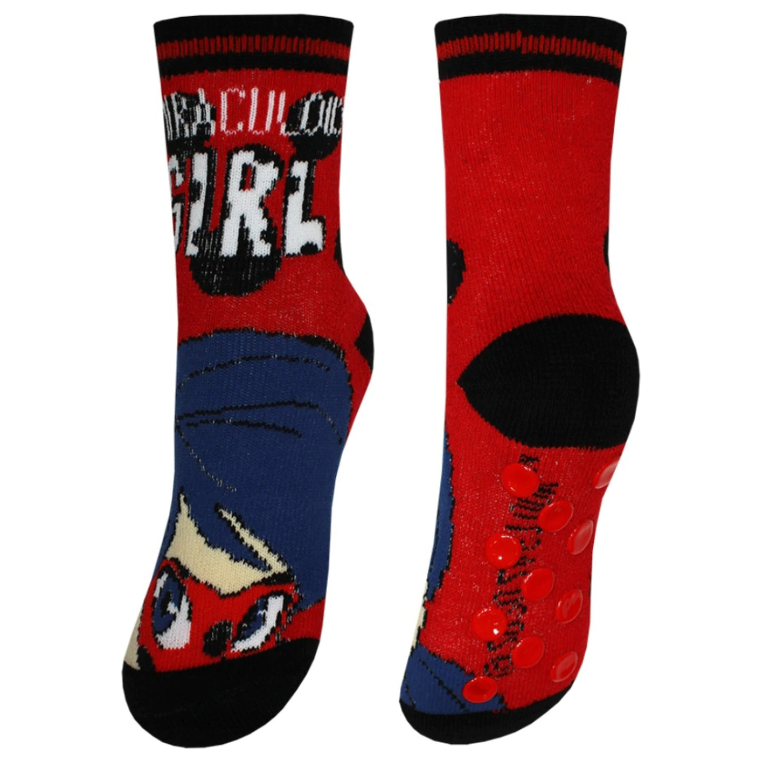 Miraculous: Tales of Ladybug & Cat Noir Red Hero Kids Thick Anti-Slip Socks 31/34 product photo