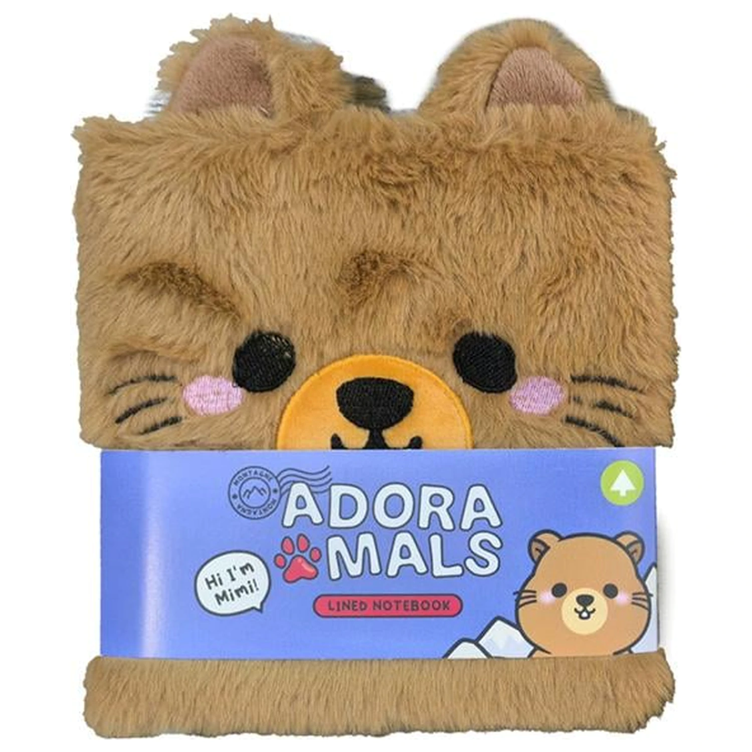 KAWAII Adoramals Mimi the Marmot Premium Fluffy Notebook product photo