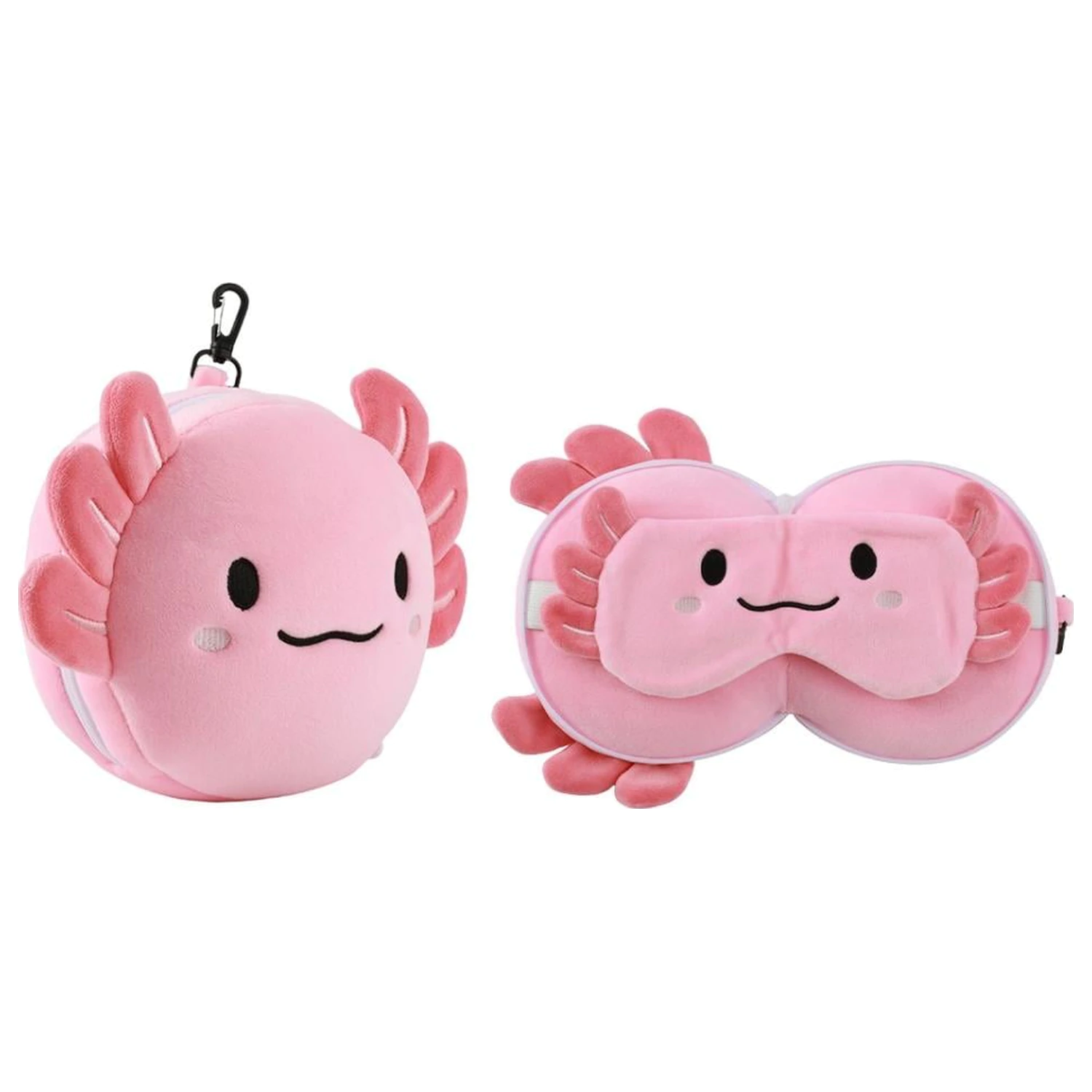 KAWAII Axolotly Pillow with Sleep Mask product photo