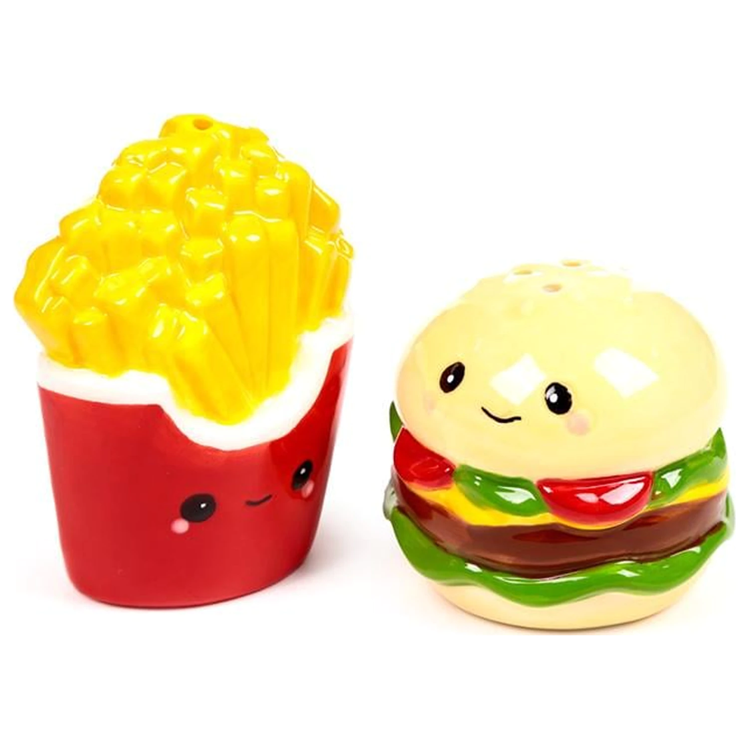 Kawaii Burger & Fries Salt and Pepper Shakers Set product photo