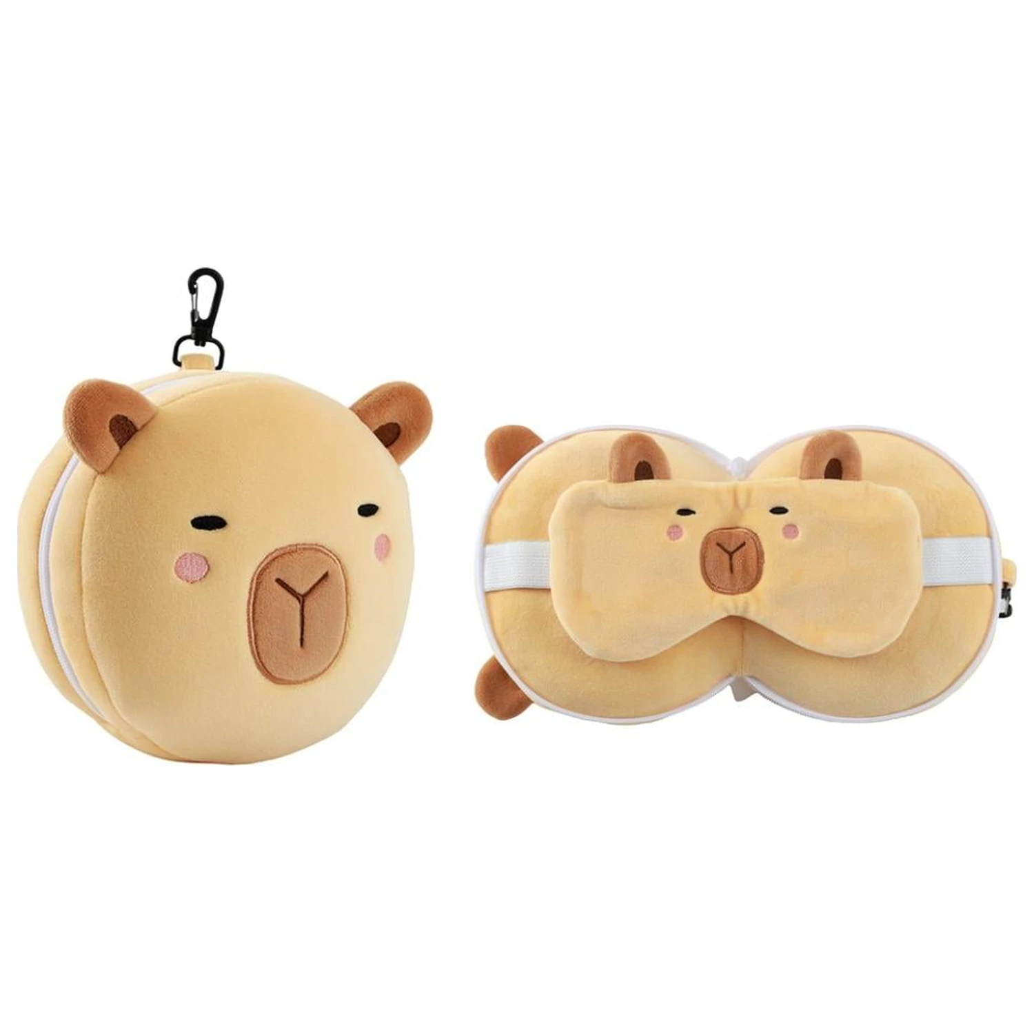 KAWAII Capybara Pillow with Sleep Mask product photo