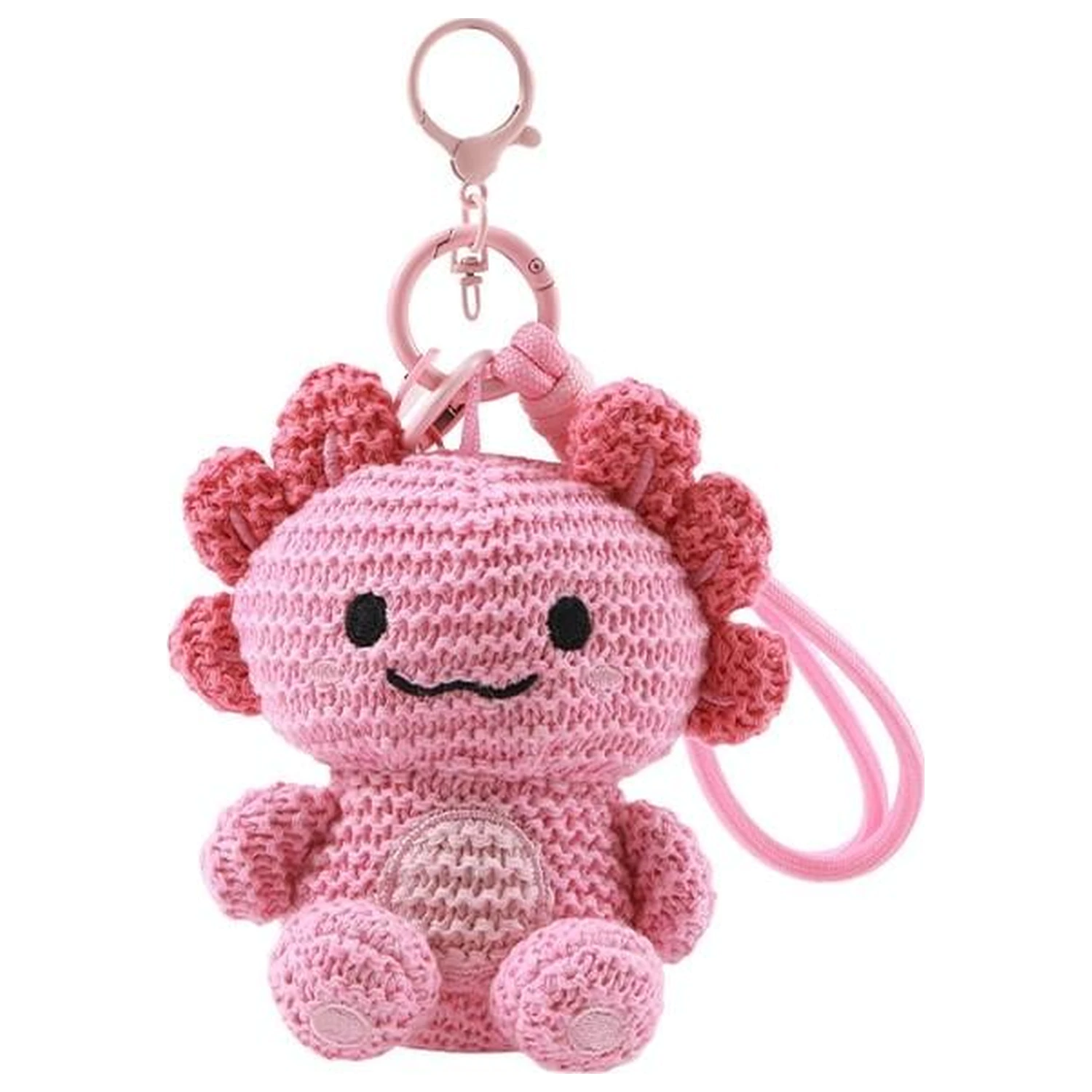 KAWAII Crochet Axolotl Keychain product photo