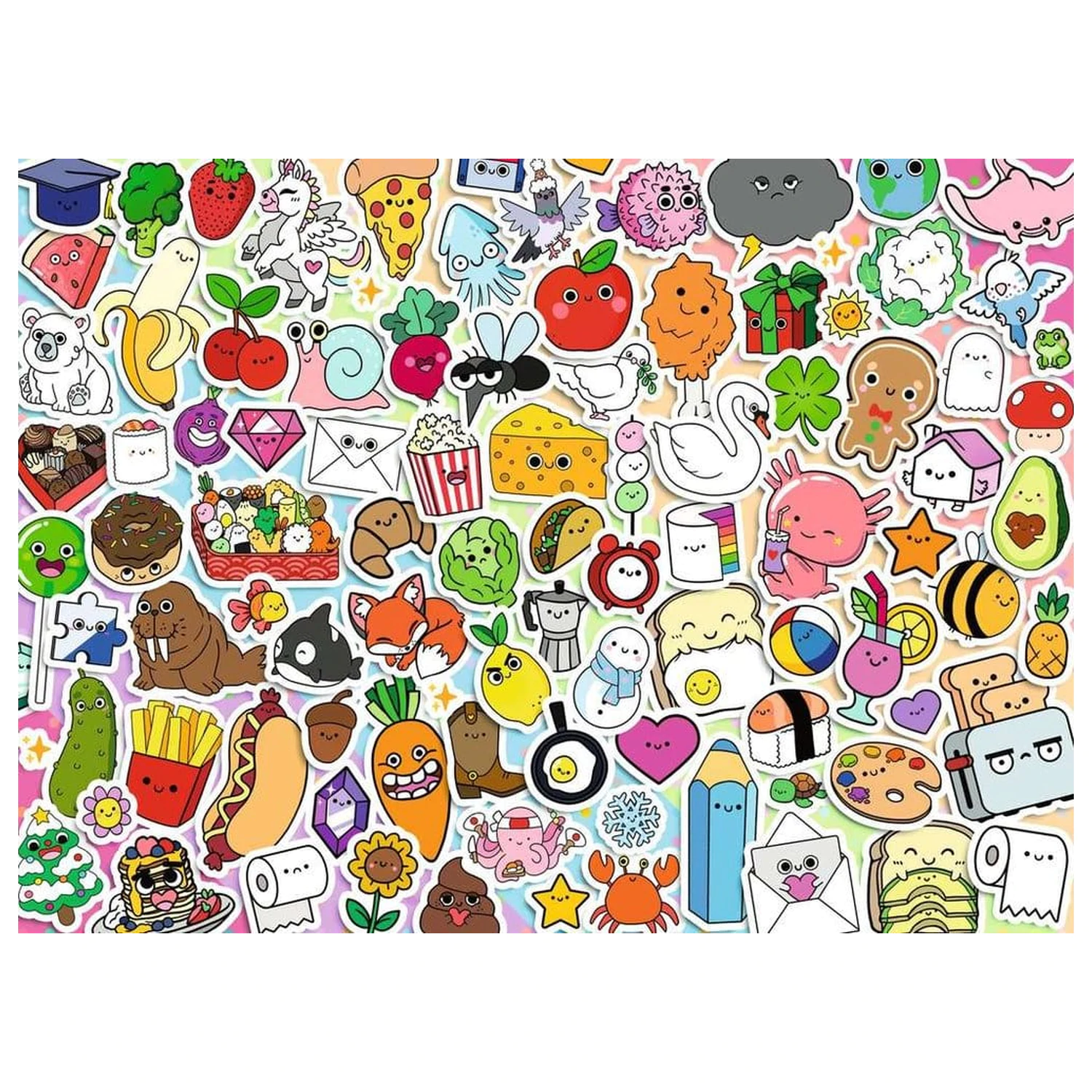 Kawaii Jigsaw Puzzle Cute Kawaii Chaos (500 Pieces) product photo