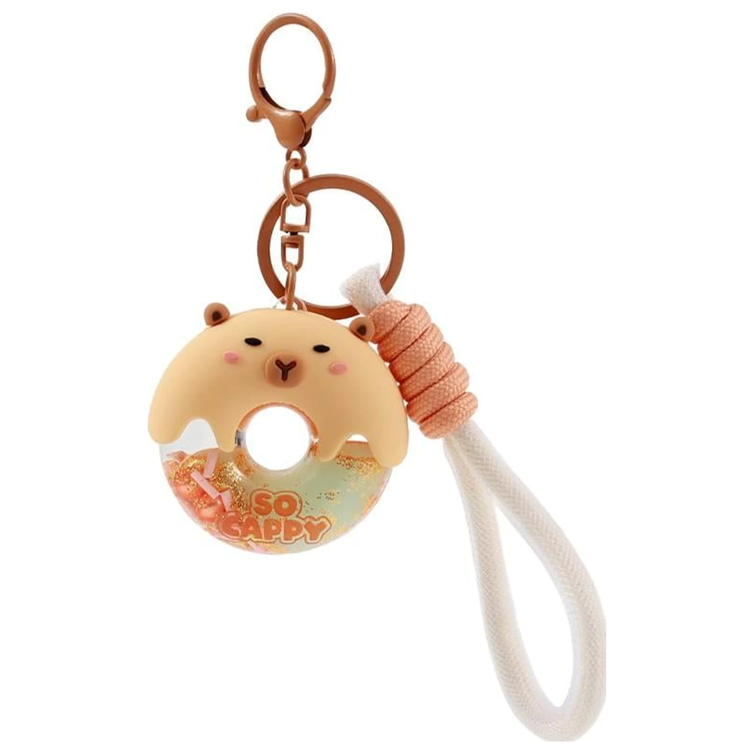 KAWAII Donut Capybara Keychain product photo