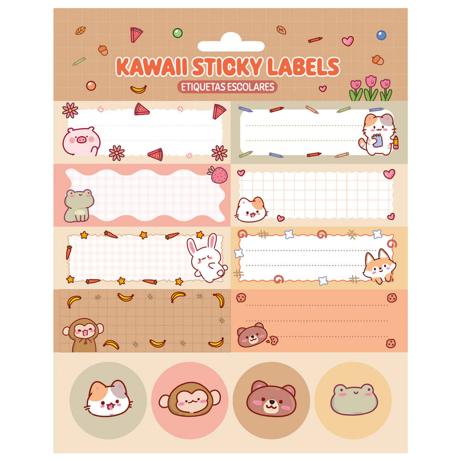 Kawaii adhesive labels product photo