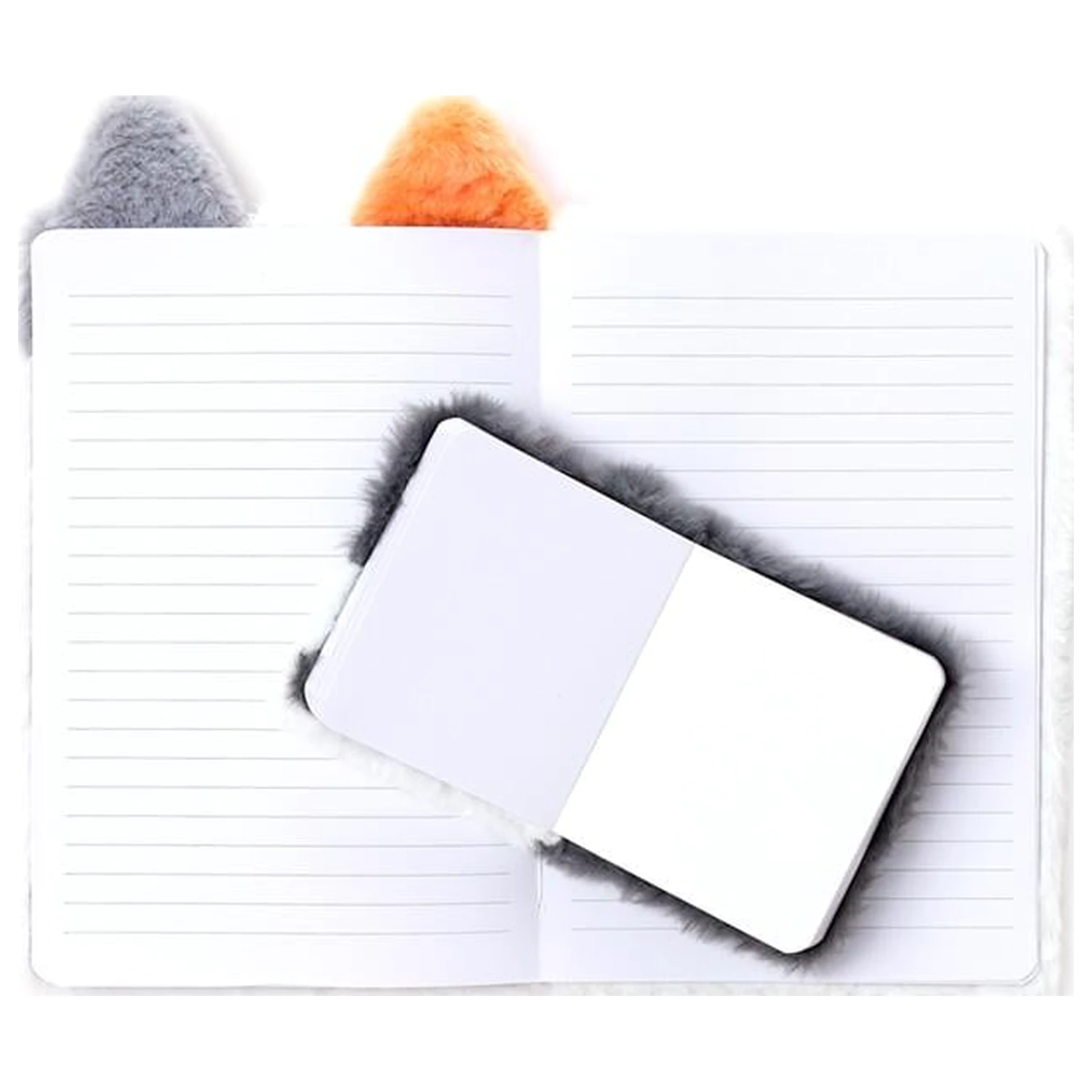 KAWAII Lola the Cat Premium Fluffy Notebook + 1 Mini product photo