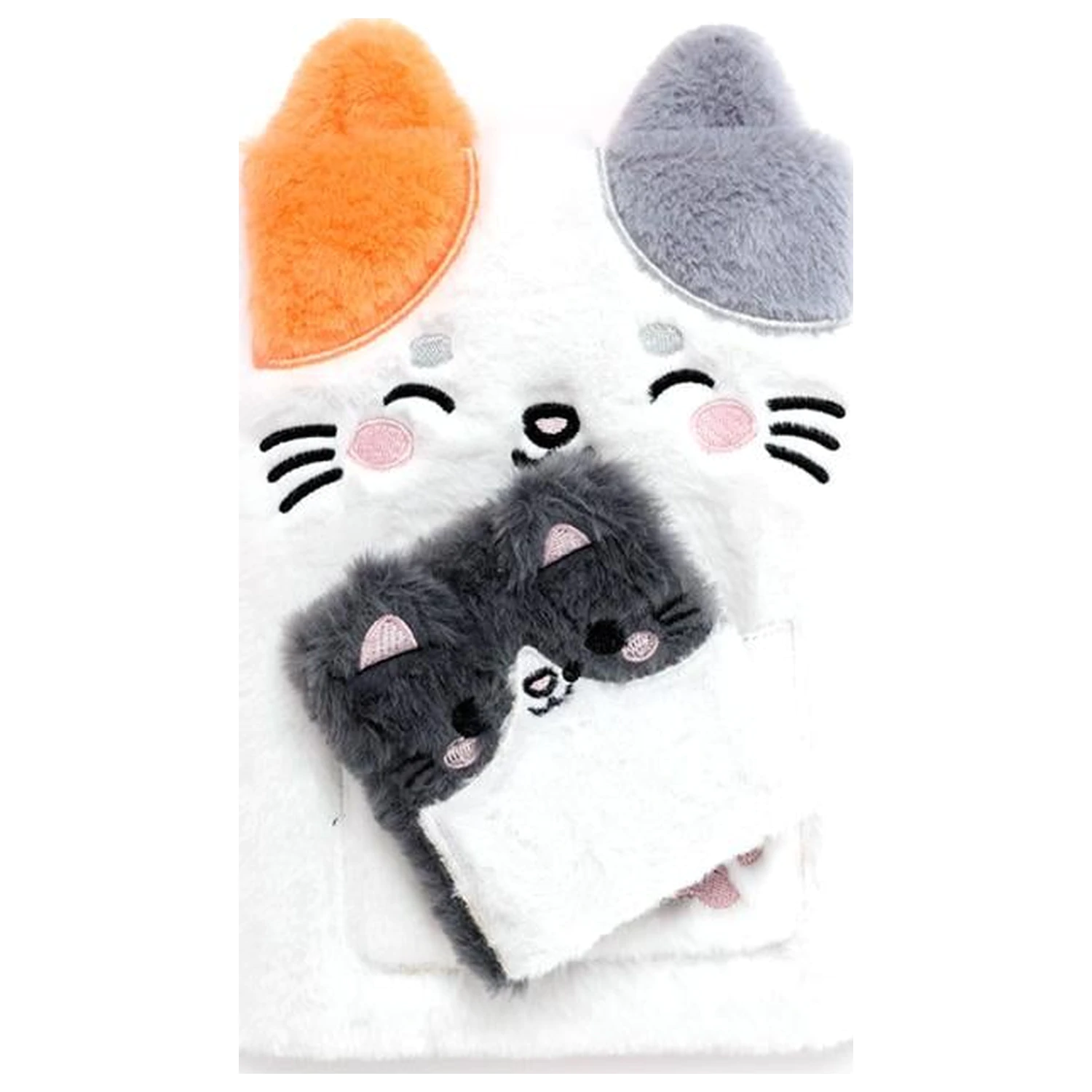 KAWAII Lola the Cat Premium Fluffy Notebook + 1 Mini product photo