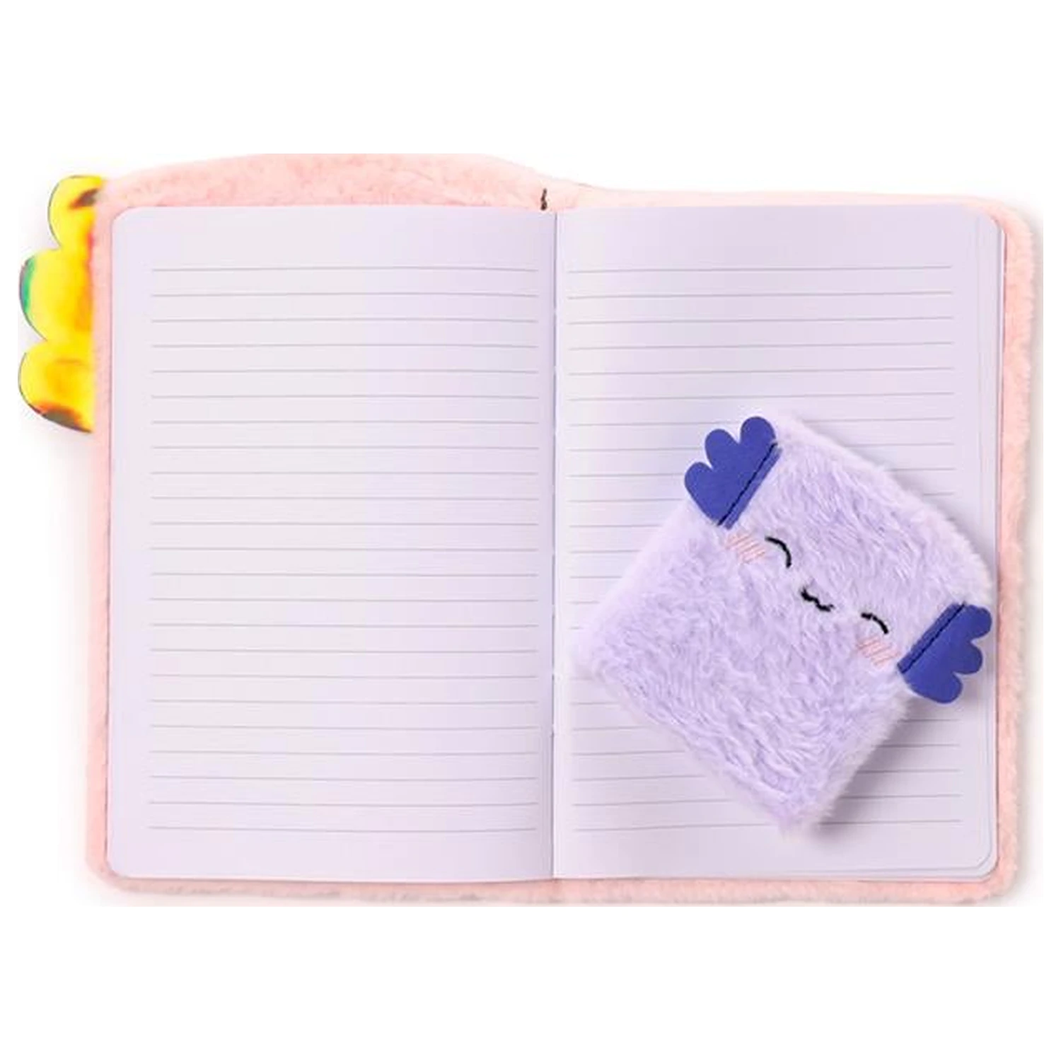 Kawaii Maddie the Axolotl Premium Fluffy Notebook + 1 Mini product photo