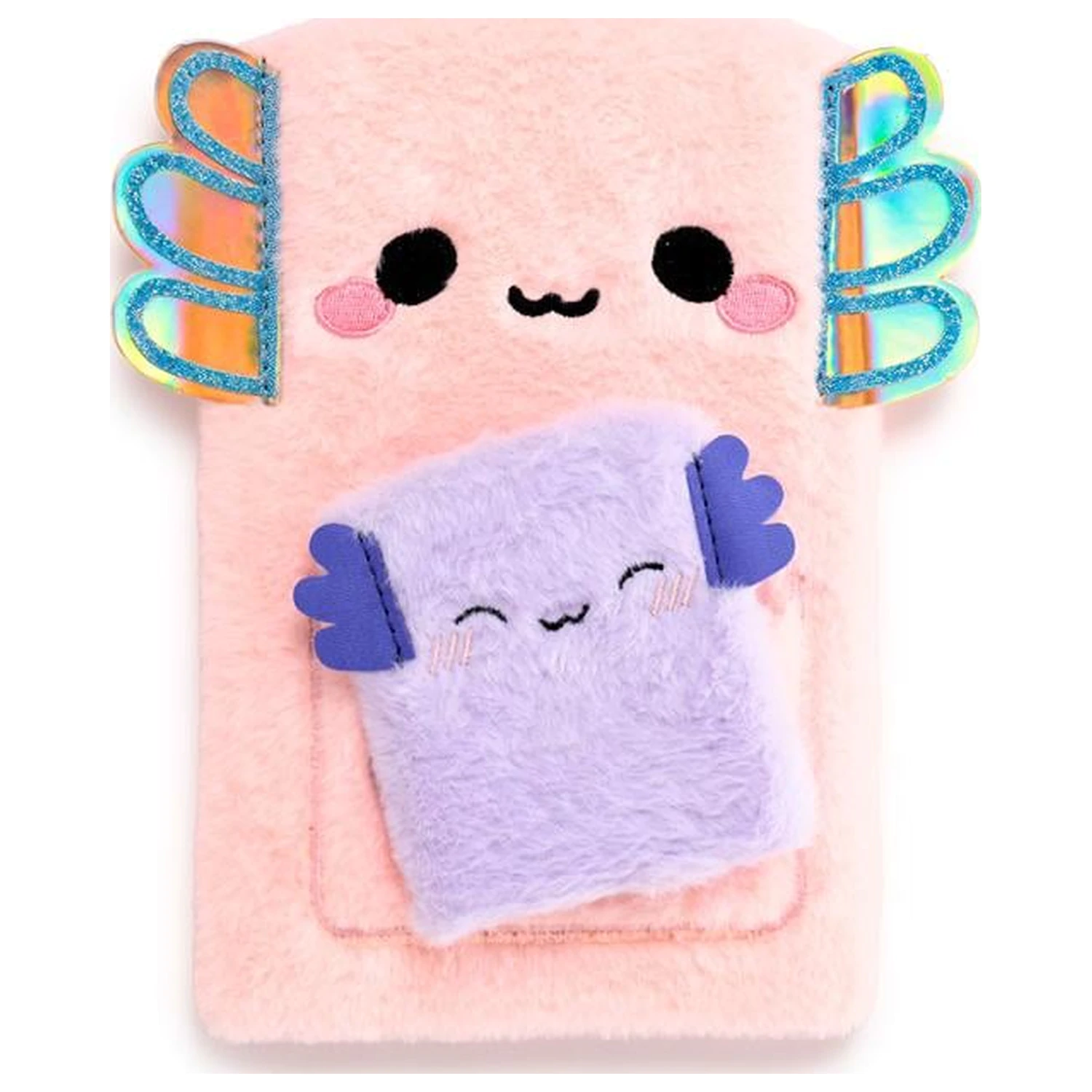 Kawaii Maddie the Axolotl Premium Fluffy Notebook + 1 Mini product photo