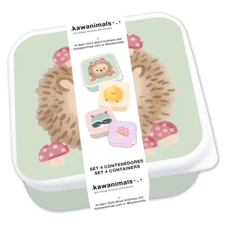 Kawanimals Forest set 4 tupperware product photo