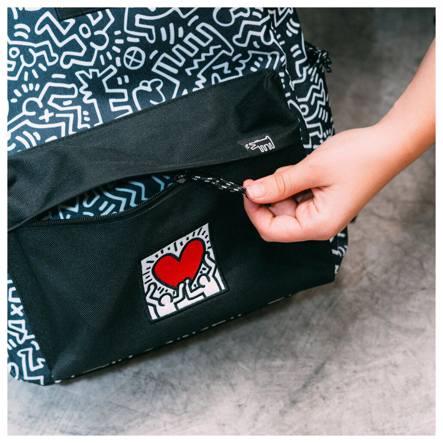 Keith Haring backpack product photo