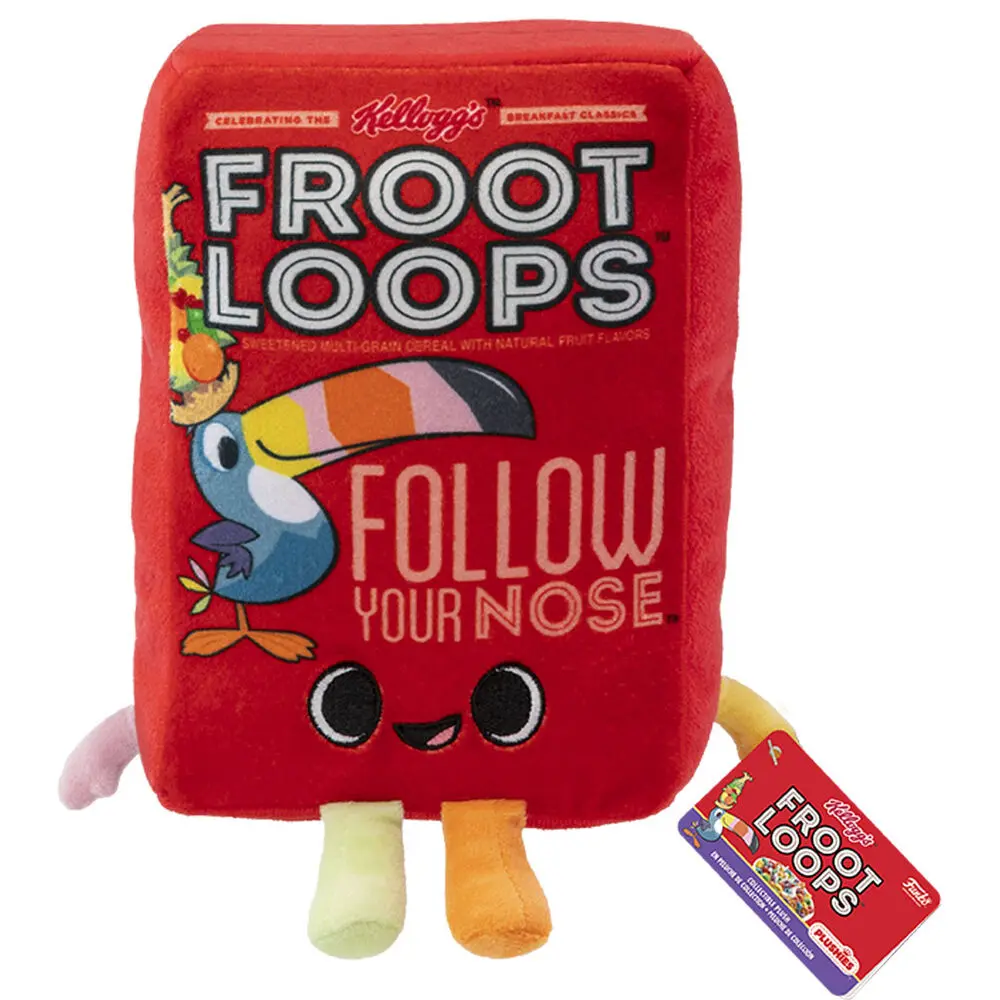 Kelloggs Froot Loops Cereal Box plush toy 17,5cm product photo