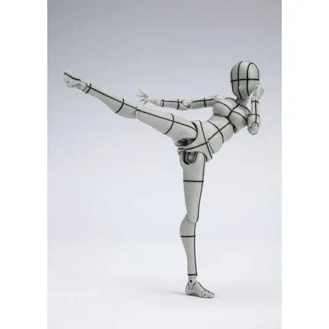 S.H. Figuarts Body Chan Action Figure Kentaro Yabuki Wireframe Gray Color Version 14 cm product photo