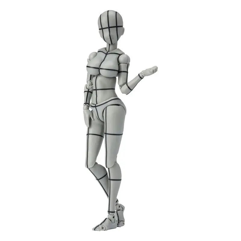 S.H. Figuarts Body Chan Action Figure Kentaro Yabuki Wireframe Gray Color Version 14 cm product photo