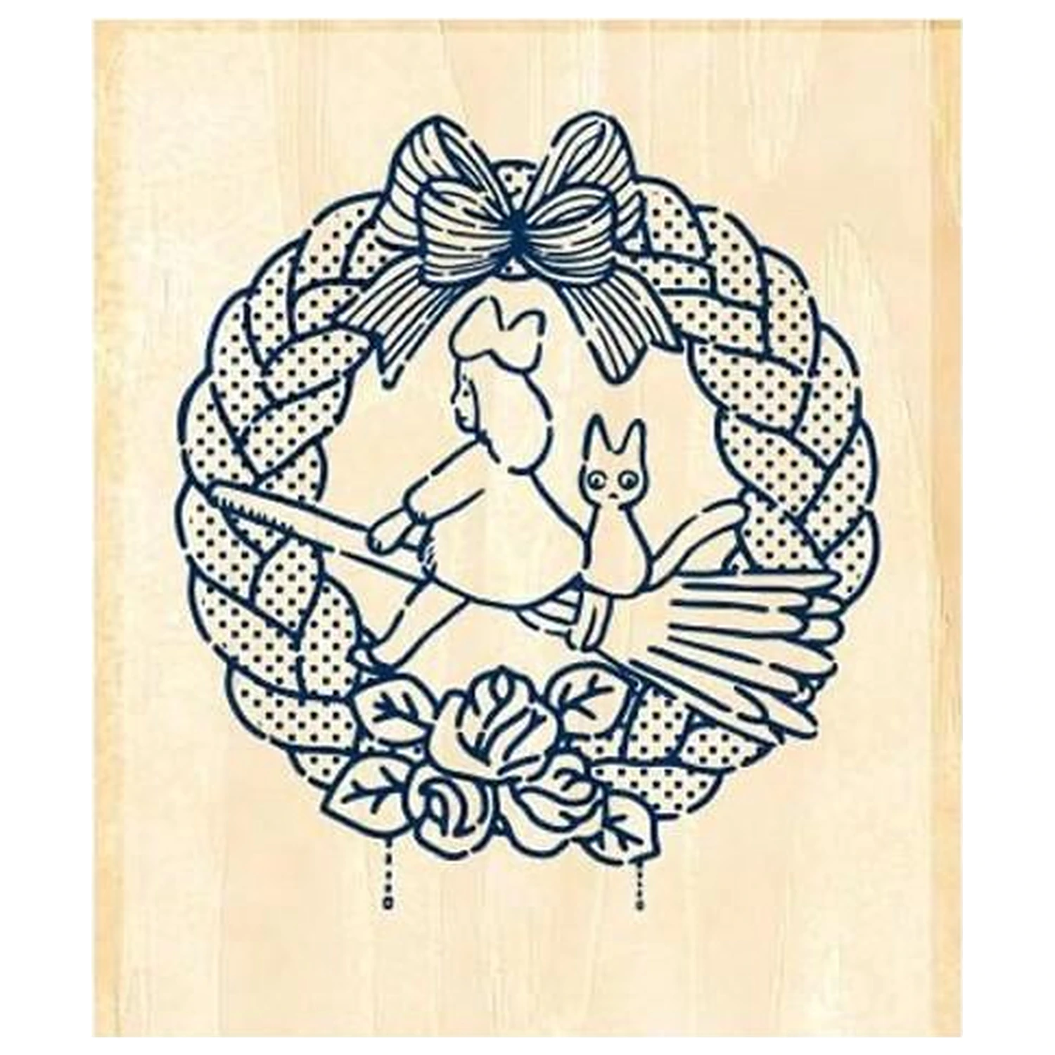 Kiki's Delivery Service Bread Crown Wooden Stamps  product photo