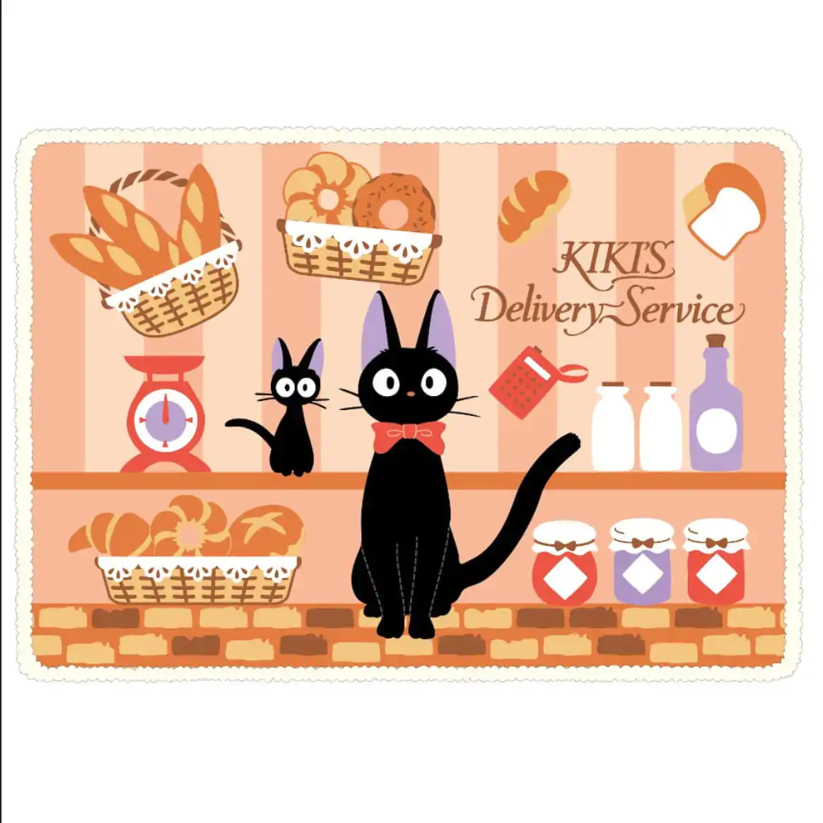 Kiki's Delivery Service Fluffy plaid Jiji's Bakery 70 x 100 cm termékfotó