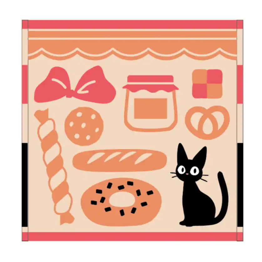 Kiki's Delivery Service Mini Towel Jiji's Bakery 25 x 25 cm termékfotó