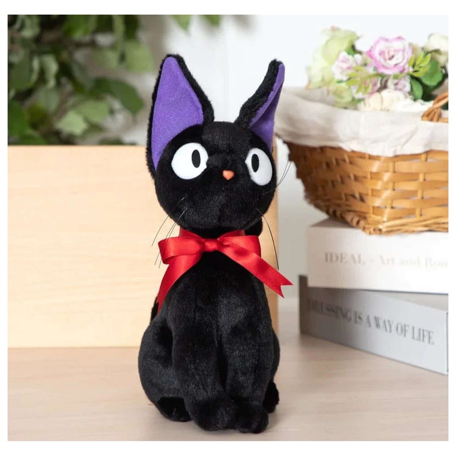 Kiki's Delivery Service Plush Figure Jiji Sitting M 32 cm product photo