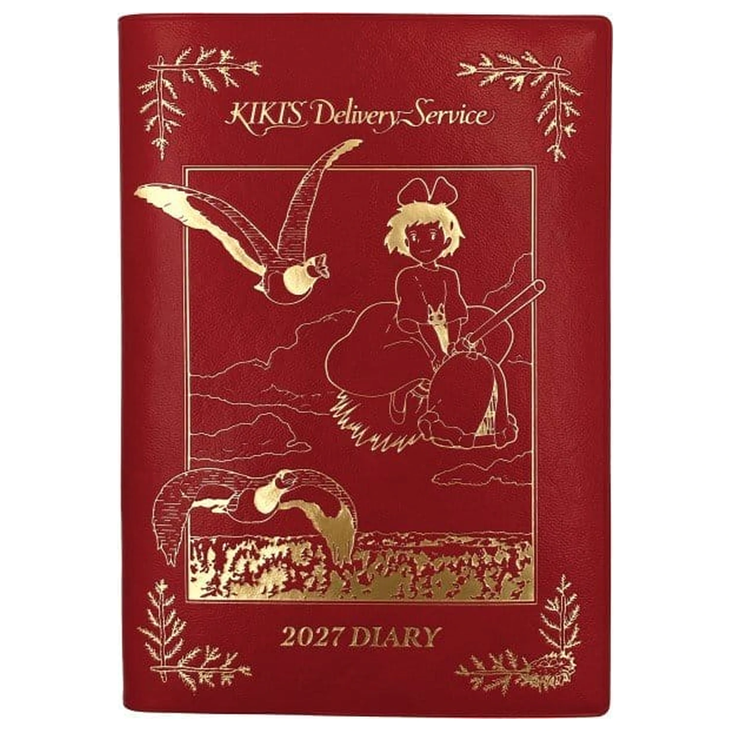 Kiki's Delivery Service Diary Kiki on her broom red gold foil product photo