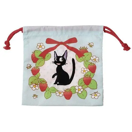 Kiki's Delivery Service Laundry Storage Bag Jiji &amp; strawberries 20 x 19 cm product photo