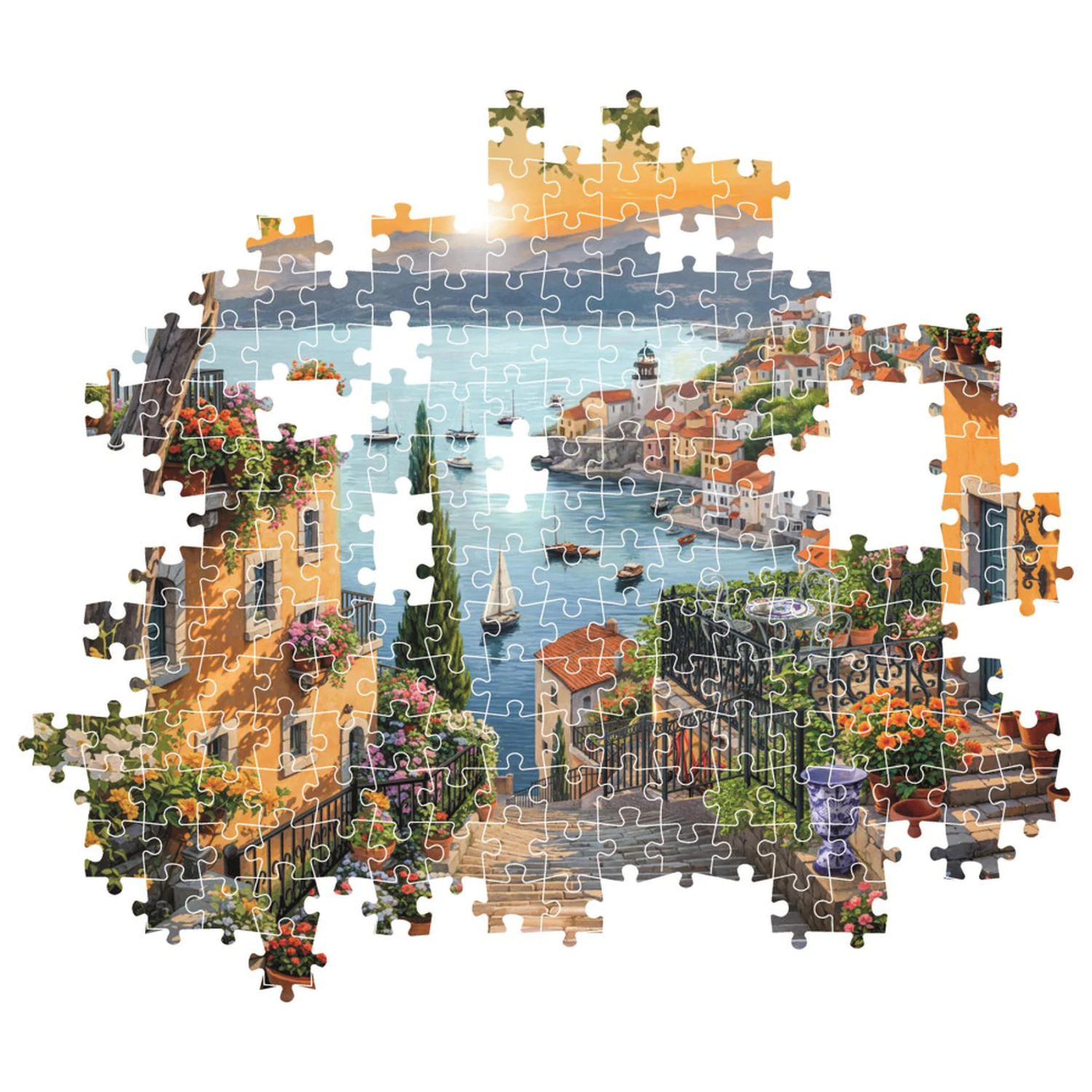 Harbor Steps 1500-piece puzzle product photo