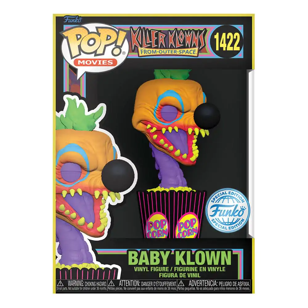 Killer Klowns from Outer Space Funko POP! Movies Vinyl Figure Baby Klown(BLKLT) Exclusive Edition 9 cm product photo