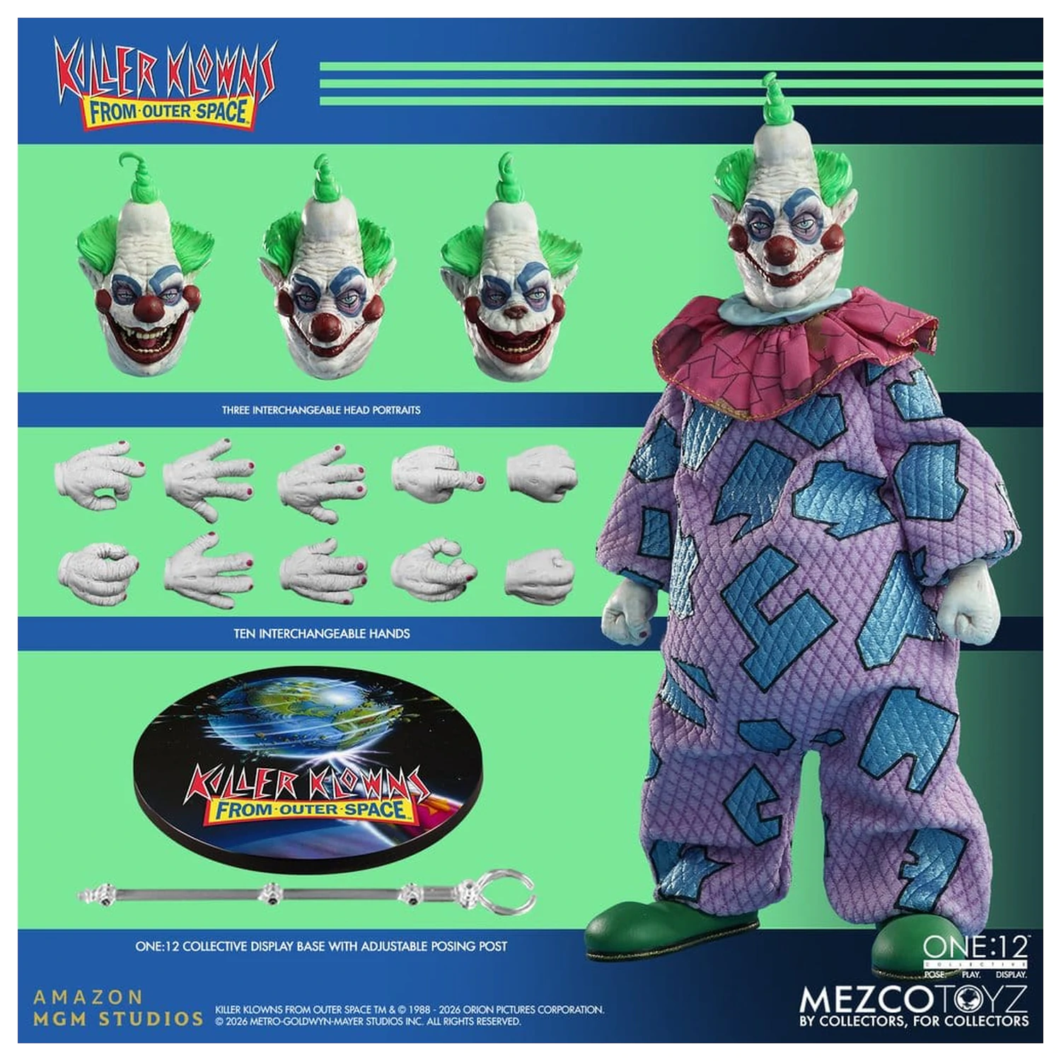 Killer Klowns From Outer Space One:12 Collective Action Figure 1/12 Jumbo 17 cm product photo