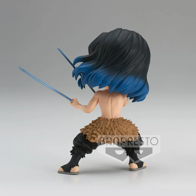 Demon Slayer Kimetsu no Yaiba Q Posket Mini Figure Inosuke Hashibira II Ver. A 13 cm product photo