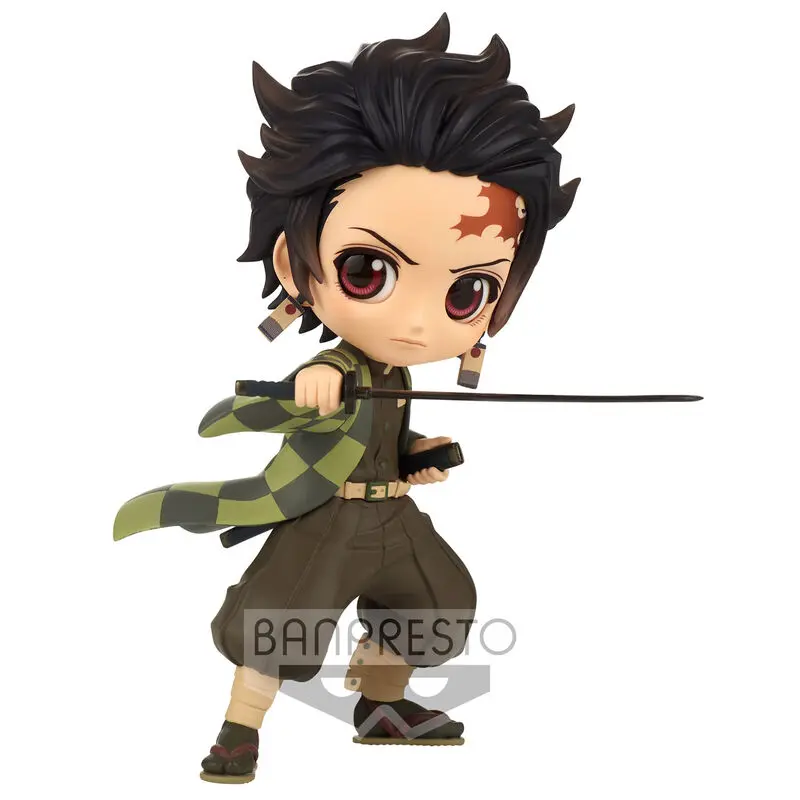 Demon Slayer Kimetsu no Yaiba Q Posket Mini Figure Tanjiro Kamado III Ver. B 13 cm product photo