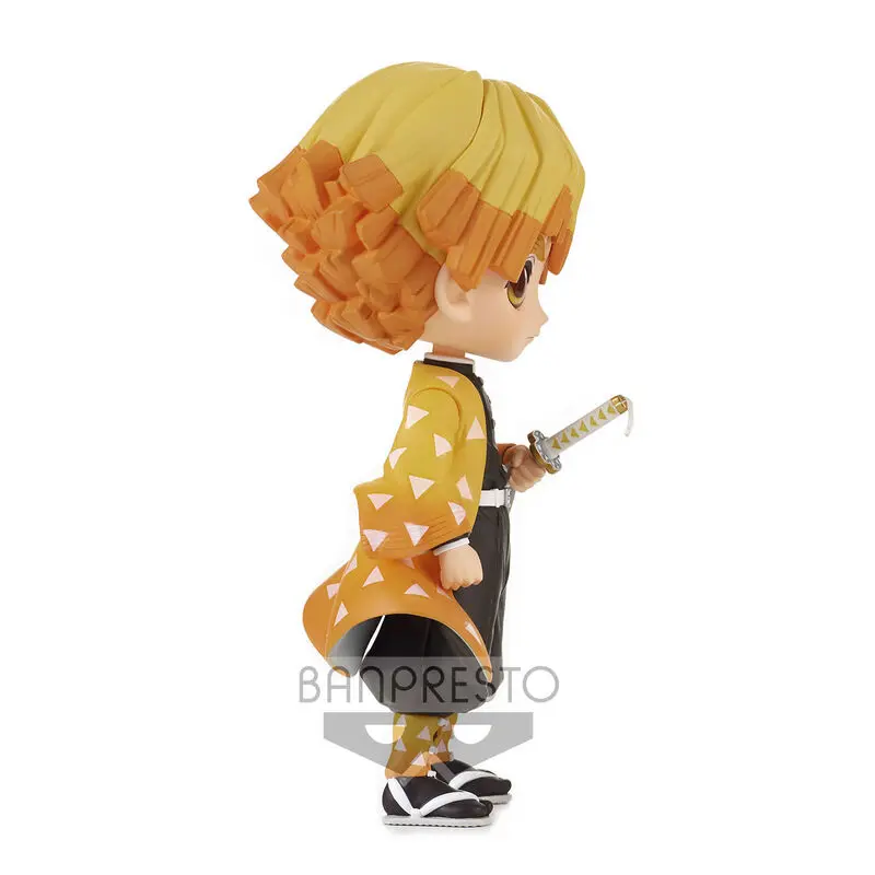 Demon Slayer Kimetsu no Yaiba Q Posket Mini Figure Zenitsu Agatsuma II Ver. A 14 cm product photo