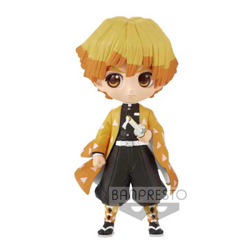 Demon Slayer Kimetsu no Yaiba Q Posket Mini Figure Zenitsu Agatsuma II Ver. A 14 cm product photo