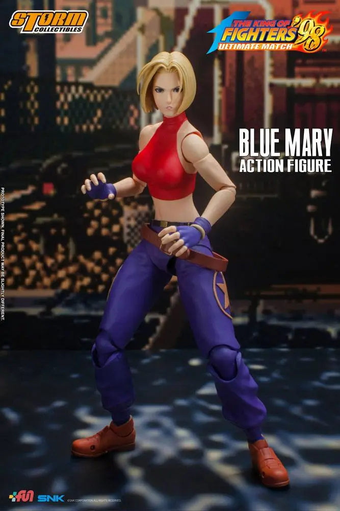 King of Fighters '98: Ultimate Match Action Figure 1/12 Blue Mary 17 cm product photo