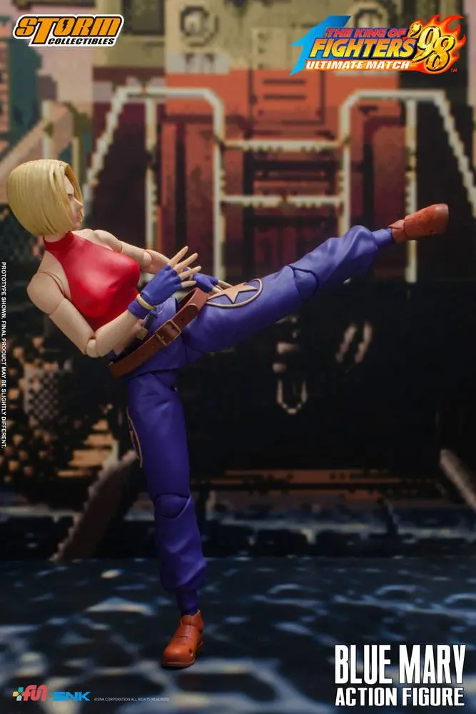 King of Fighters '98: Ultimate Match Action Figure 1/12 Blue Mary 17 cm product photo