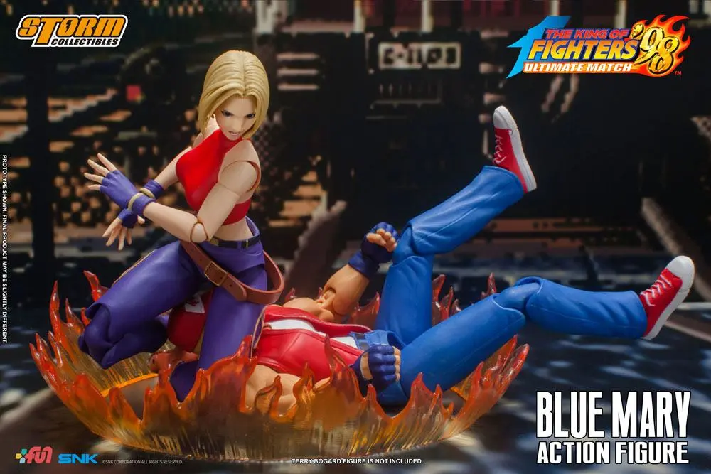 King of Fighters '98: Ultimate Match Action Figure 1/12 Blue Mary 17 cm product photo