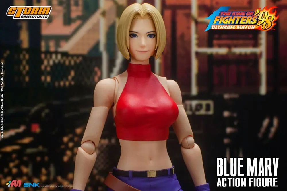 King of Fighters '98: Ultimate Match Action Figure 1/12 Blue Mary 17 cm product photo
