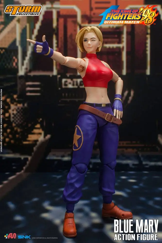 King of Fighters '98: Ultimate Match Action Figure 1/12 Blue Mary 17 cm product photo
