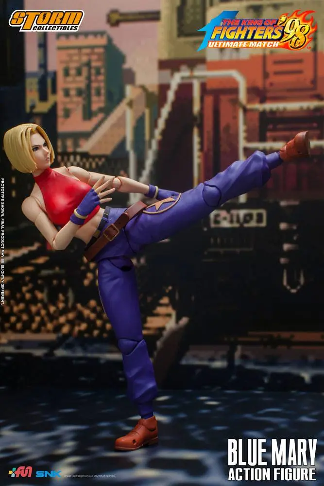King of Fighters '98: Ultimate Match Action Figure 1/12 Blue Mary 17 cm product photo