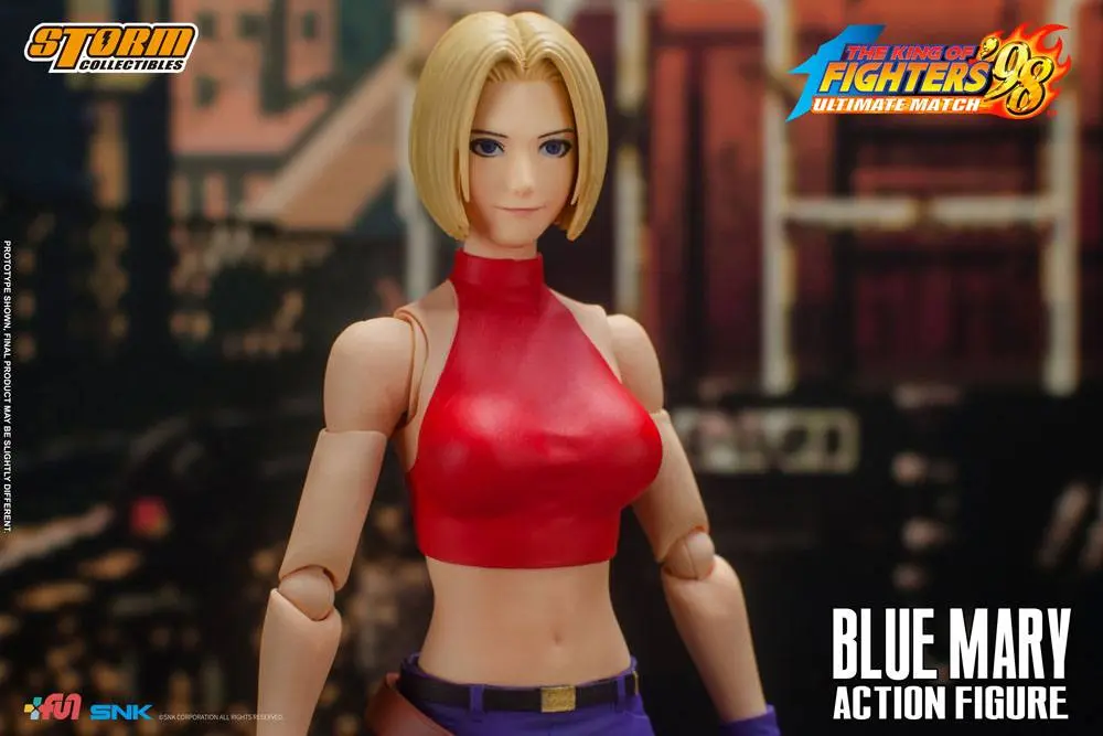 King of Fighters '98: Ultimate Match Action Figure 1/12 Blue Mary 17 cm product photo