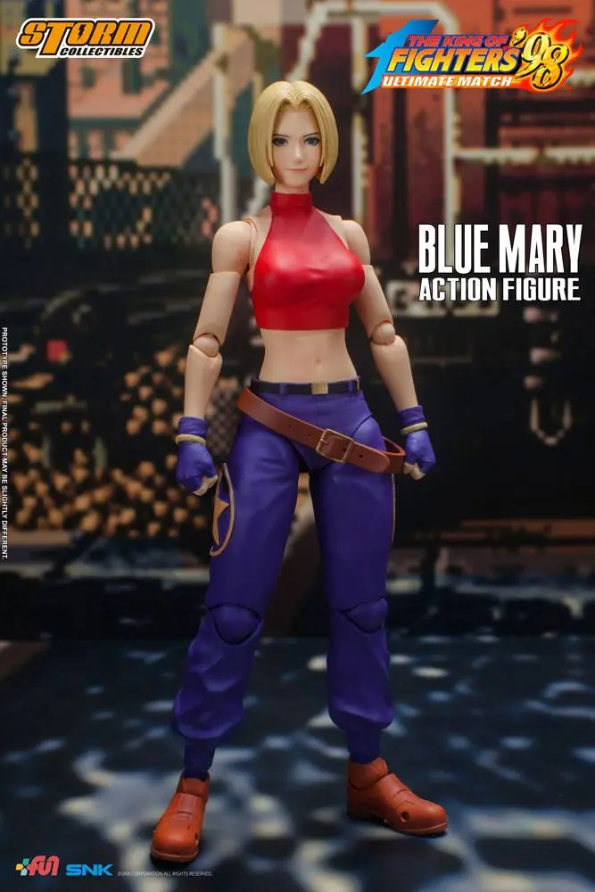 King of Fighters '98: Ultimate Match Action Figure 1/12 Blue Mary 17 cm product photo