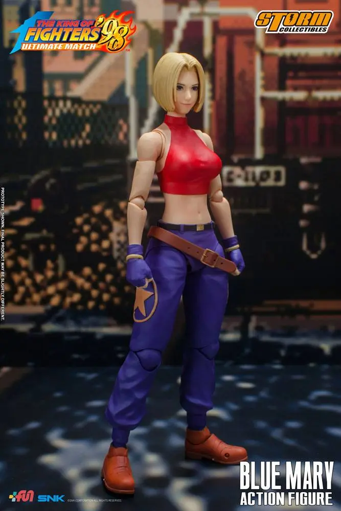King of Fighters '98: Ultimate Match Action Figure 1/12 Blue Mary 17 cm product photo